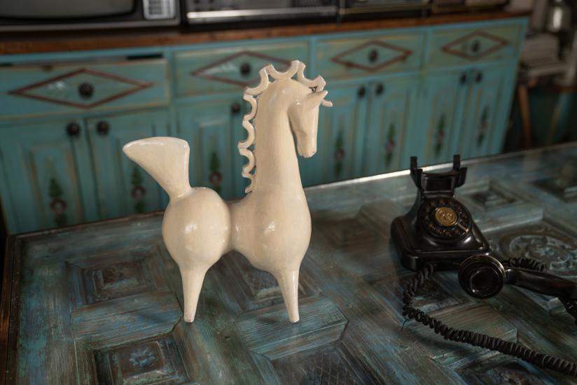 Horse Design Handmade Ceramic Horse Statue
